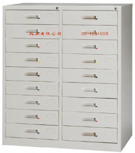 3-32 十八抽屜鋼製公文櫃W90xD45xH106cm